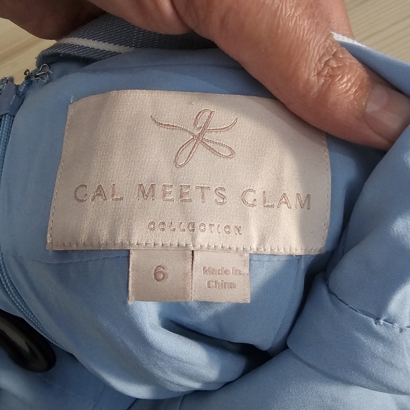 Gal Meets Glam Blue and White Striped Backless Dress - Picture 8 of 9